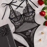 Body Cavado Sensual Rendado Desiré