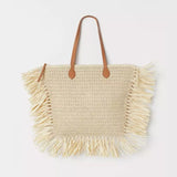 Bolsa de Palha Trançada Sofisticada Tropical