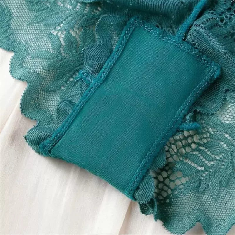 Calcinha renda verde água lingerie feminina íntima delicada moda sensual mulher