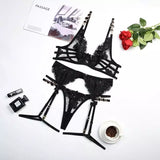 Lingerie de Luxo Rendada Sensual Feitiço Dourado