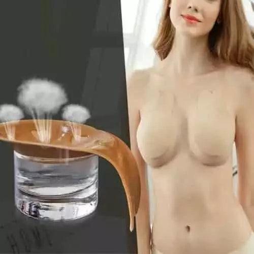 Sutiã invisível adesivo, lavável e reutilizável, ideal para looks sem alça ou decotados.
