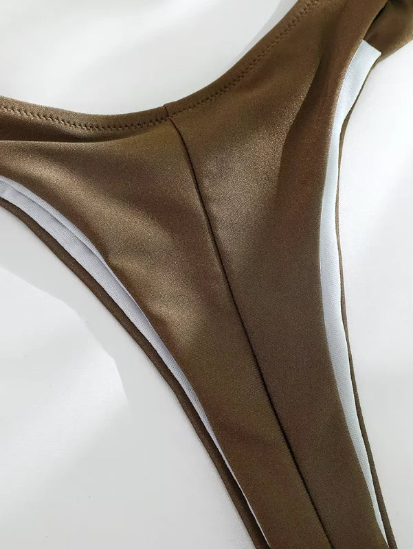 Biquíni Feminino Liso Fio Dental Elite Confort