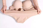 Conjunto lingerie nude com sutiã push-up e calcinha - íntimo feminino