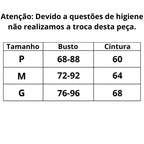 Body Sensual Venus Elite tabela de medidas do P ao G