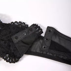 Detalhe fechos ajustáveis sutiã preto com renda - lingerie feminina íntima