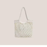 Bolsa de Praia Crochê Trama Vazada