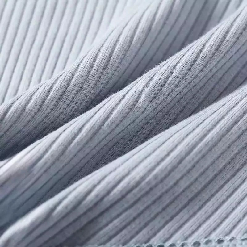 Tecido canelado cinza textura detalhada - material moda íntima lingerie qualidade