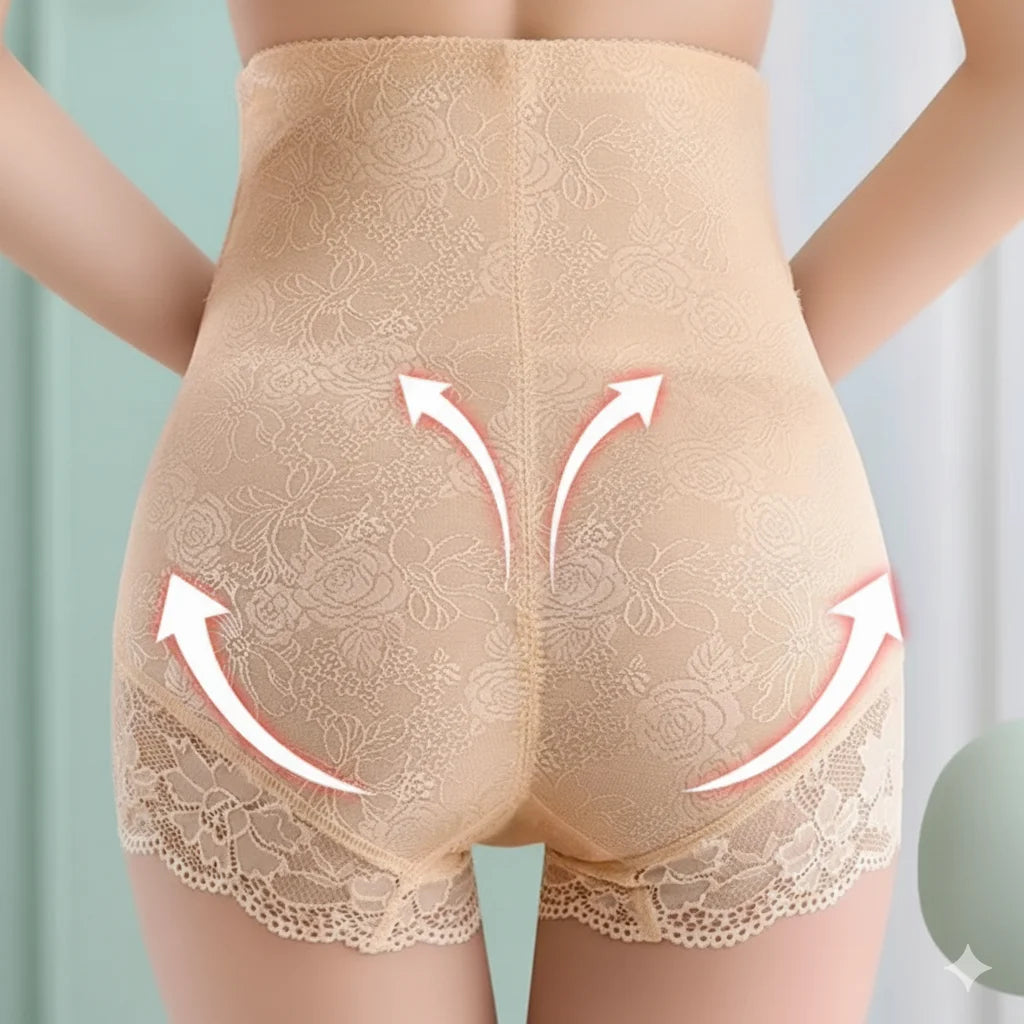 Cinta calcinha modeladora com efeito levanta bumbum e compressão na cintura