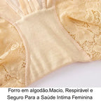 Forro interno em algodão da calcinha modeladora cintura alta: macio e respirável