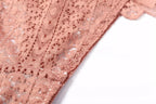 Renda rosa detalhes florais delicados - tecido lingerie feminina premium qualidade