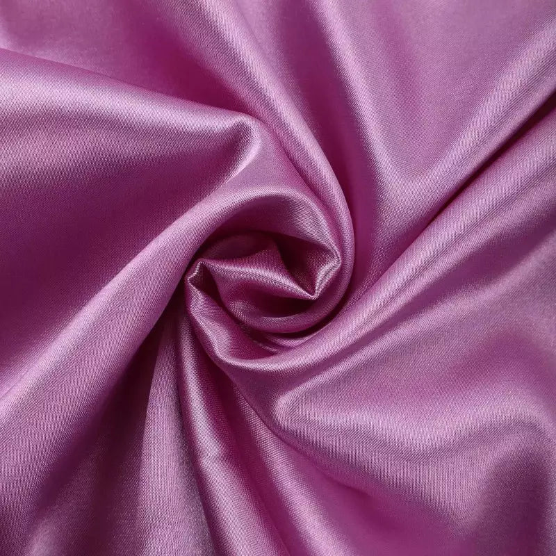 Tecido cetim rosa sedoso com brilho - material premium para camisola feminina