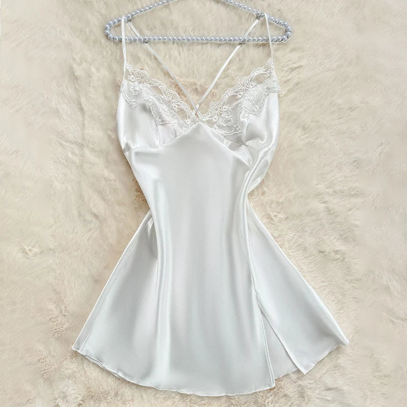 Camisola Sensual Rendada Noviça