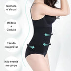 Benefícios da cinta modeladora: modela cintura, tecido respirável, não enrola
