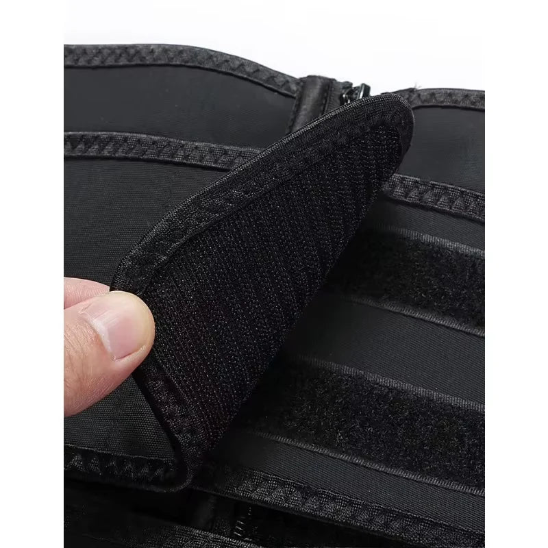 Cinta feminina modeladora com detalhe do velcro de alta aderência para ajuste personalizado