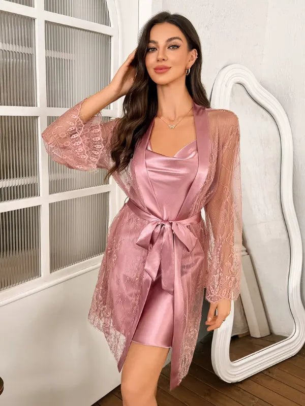 camisola feminina com robe, camisola com robe