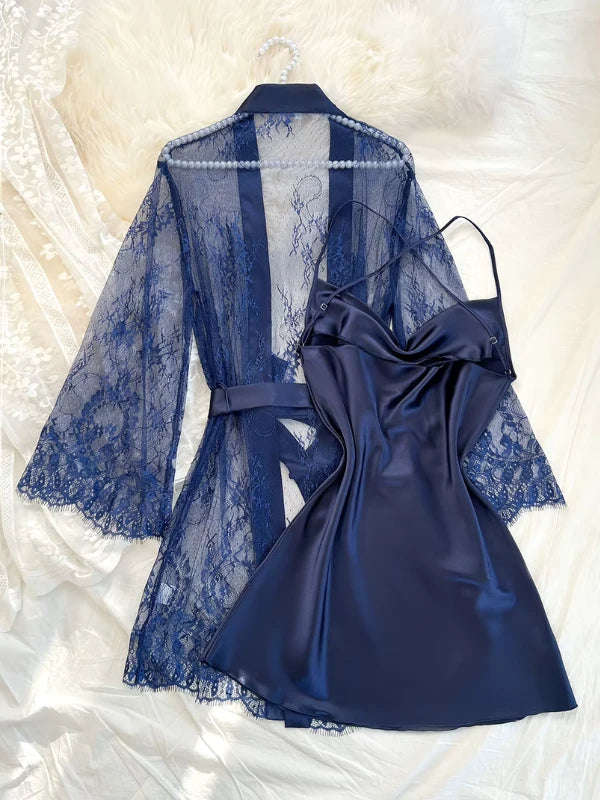 camisola feminina com robe, camisola com robe