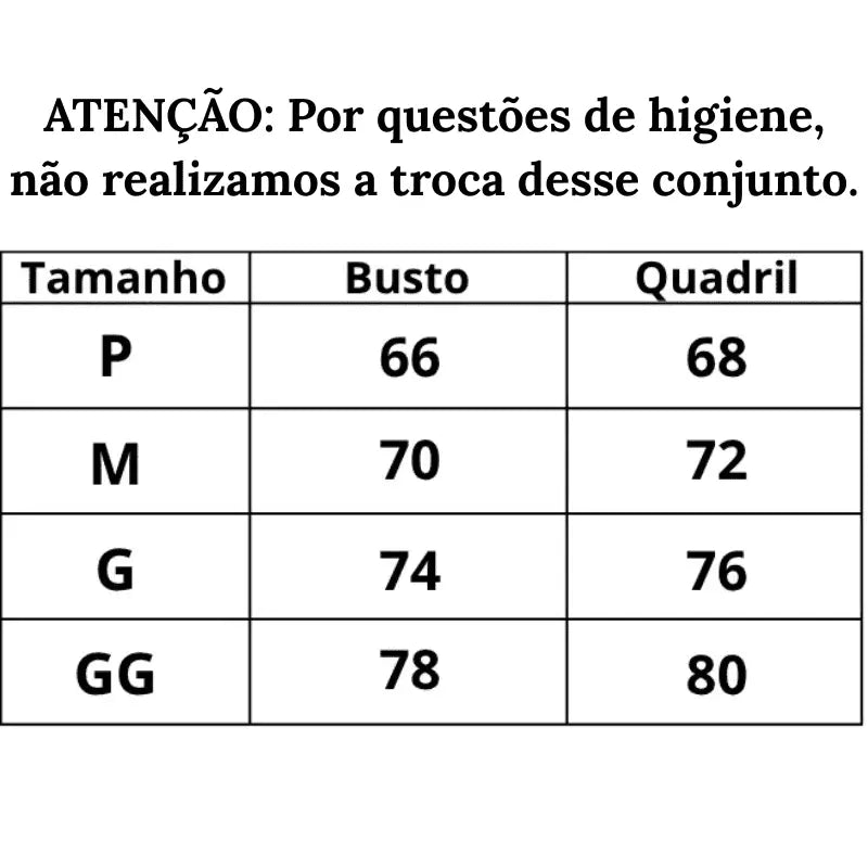 Conjunto Duo Style do P ao GG