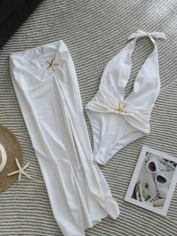 Conjunto Maiô com Saia Longa Luxosa Sitara