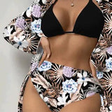 Conjunto de Biquíni Feminino Preto