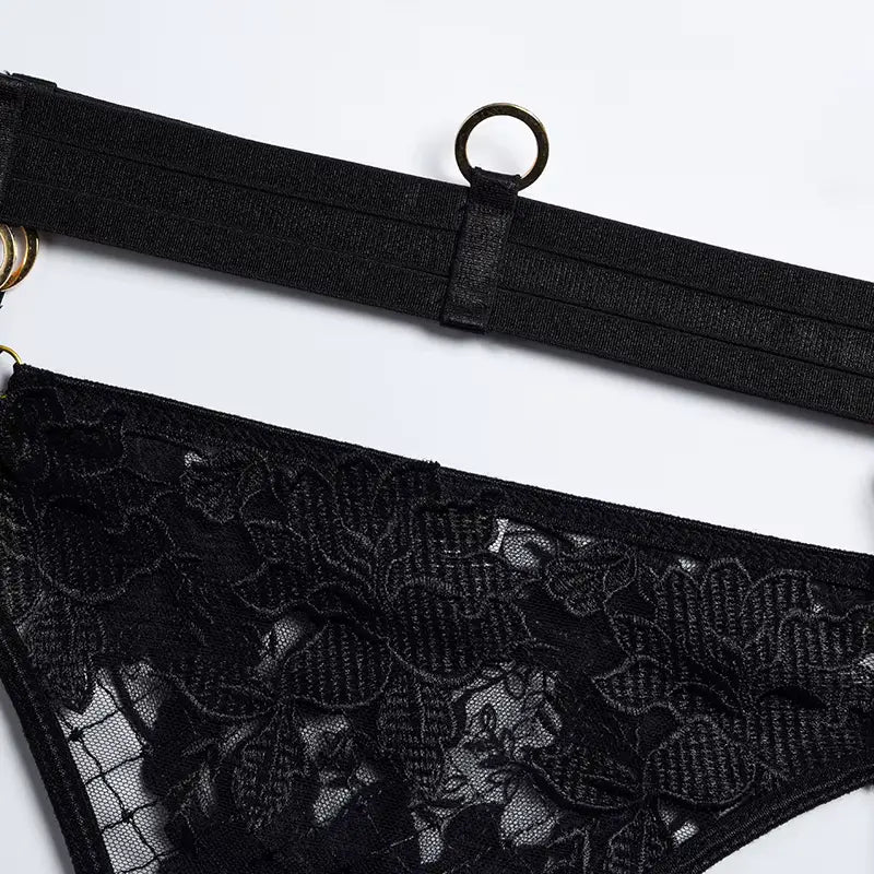 Conjunto de Lingerie Feminina Rendada Vyne