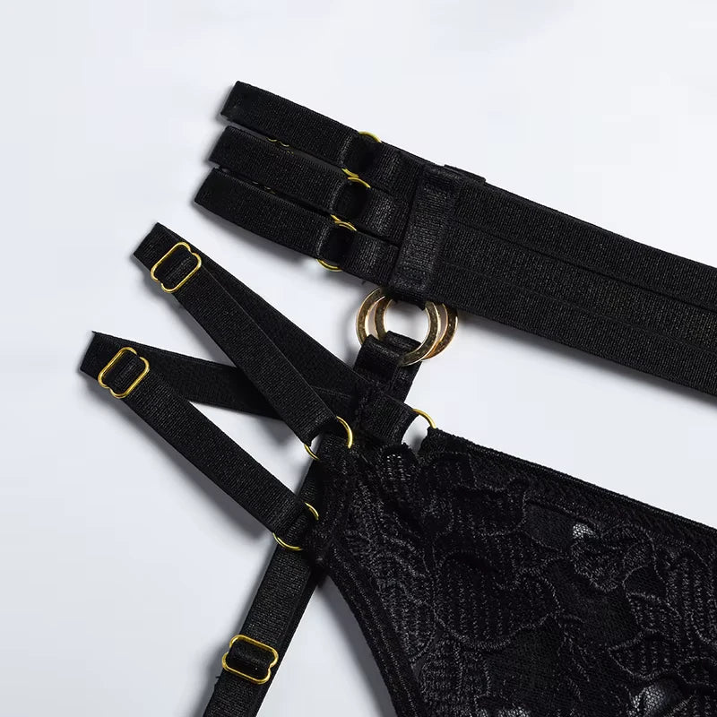 Conjunto de Lingerie Feminina Rendada Vyne