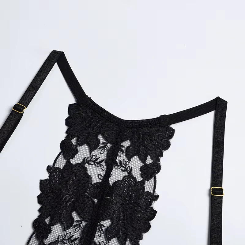 Conjunto de Lingerie Feminina Rendada Vyne