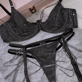 Conjunto de Lingerie Feminina Preta