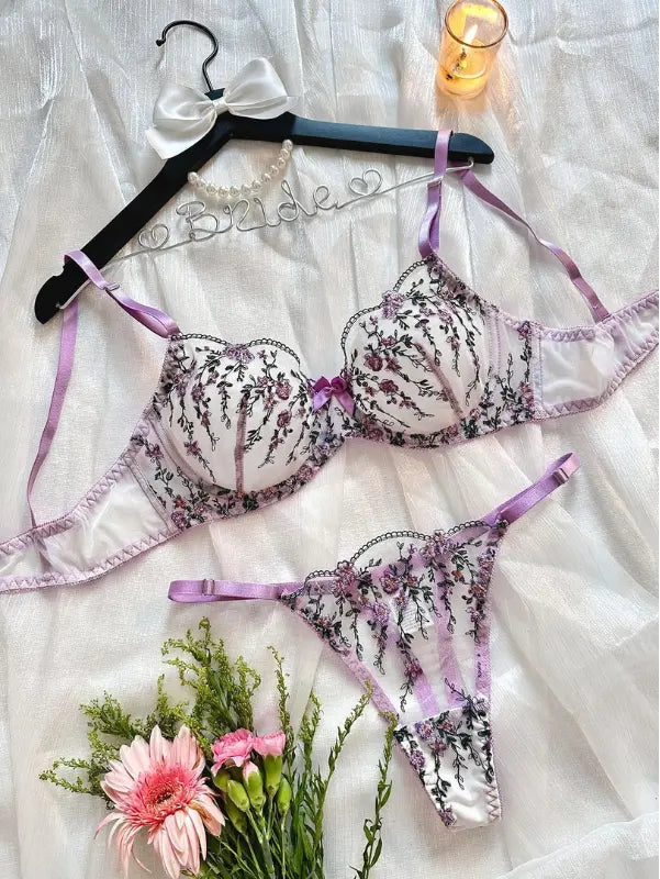 Conjunto de Lingerie Rendada Lyra