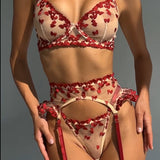 Conjunto de Lingerie Vemelha
