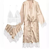 Conjunto de Pijama Feminino 4 Peças Noite sublime