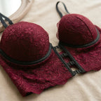 Conjunto de Lingerie Cintura Alta Mistério e Paixão