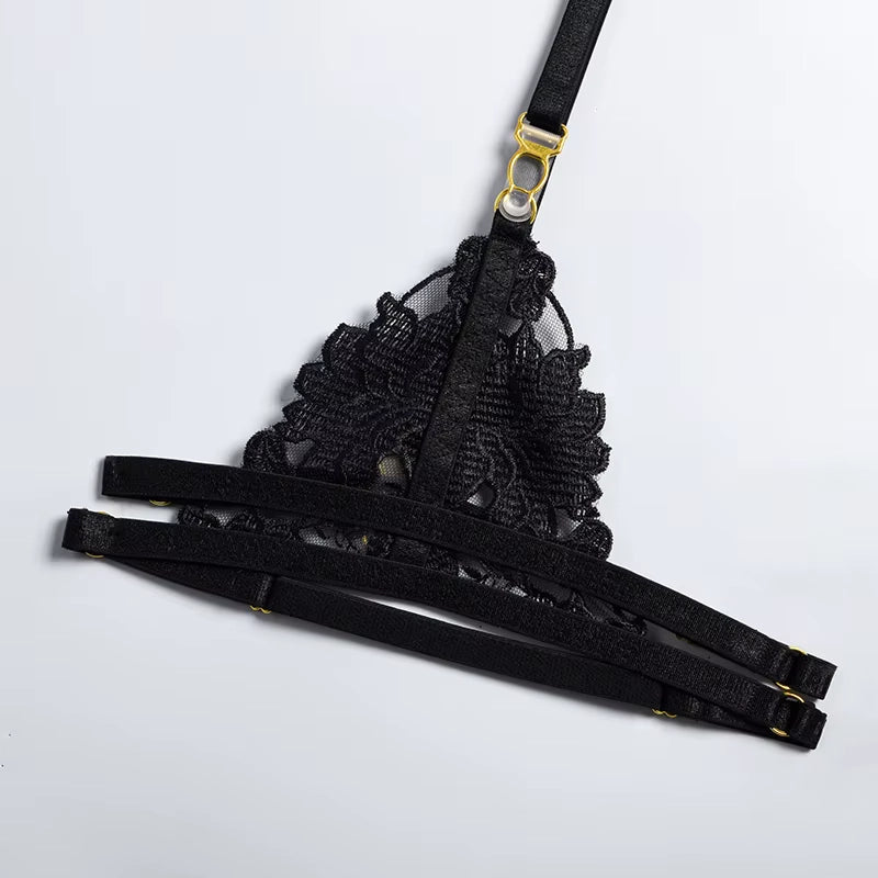 Conjunto de Lingerie Feminina Rendada Vyne