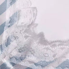 Renda branca delicada detalhes bordado floral lingerie sleepwear acabamento feminino