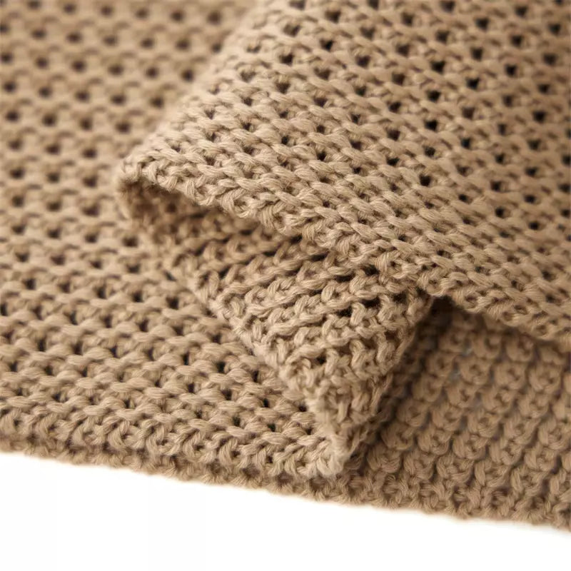 Detalhe textura crochê bege artesanal tricot feminino qualidade natural