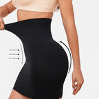 Saia modeladora alta compressão preta Royal Contour com efeito levanta bumbum e cintura fina