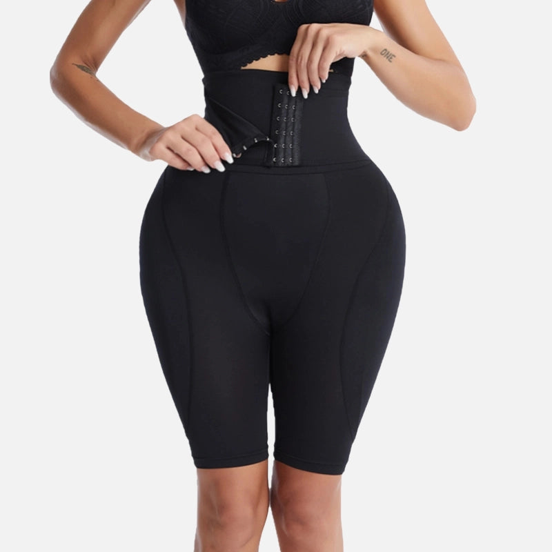 Short modelador alta compressão preto com cinta ajustável Velmora