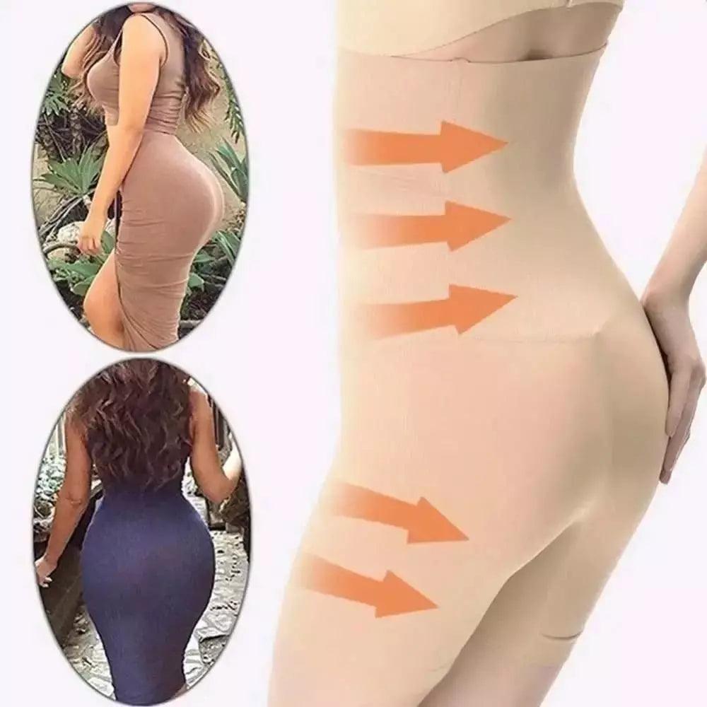 Short Modelador corporal com alta compressão, efeito redutor na cintura e quadril para vestidos justos e looks elegantes.