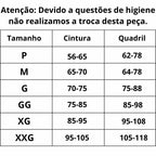 Tabela de Medidas Body Modelador Feminino Rendado Vênus Power do P ao XXG