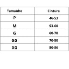 Tabela de Medidas Calcinha Modeladora Cintura Alta Rendada Imperia Magna do P ao XG
