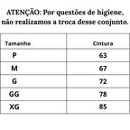 Tabela de Medidas Camisola Rendada Encanto Secreto do P ao XG