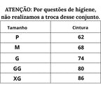 Tabela de Medidas Kit de Calcinha Rendada 3 Peças Trio Glamour