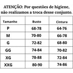 Tabela de Medidas Lingerie Sensual Renda Perfeita do P ao XXG