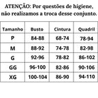 Tabela de Medidas Maiô Minimalista Divino Constraste do P ao XG