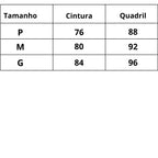Tabela de Medidas Saída de Praia Tricot Deusa Luxo do P ao G 