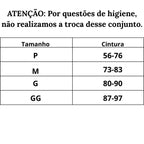  Tabela de Medidas Tanga de Renda Floral Sensuelle do P ao GG